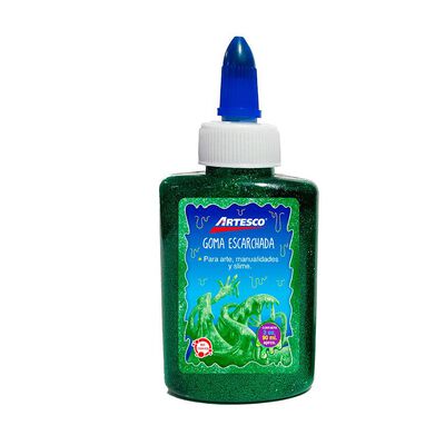 Goma Escarchada Artesco Verde Con Aplicador 3 Oz