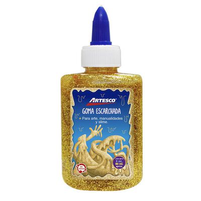 Goma Escarchada Artesco Dorado Con Aplicador 90 Ml