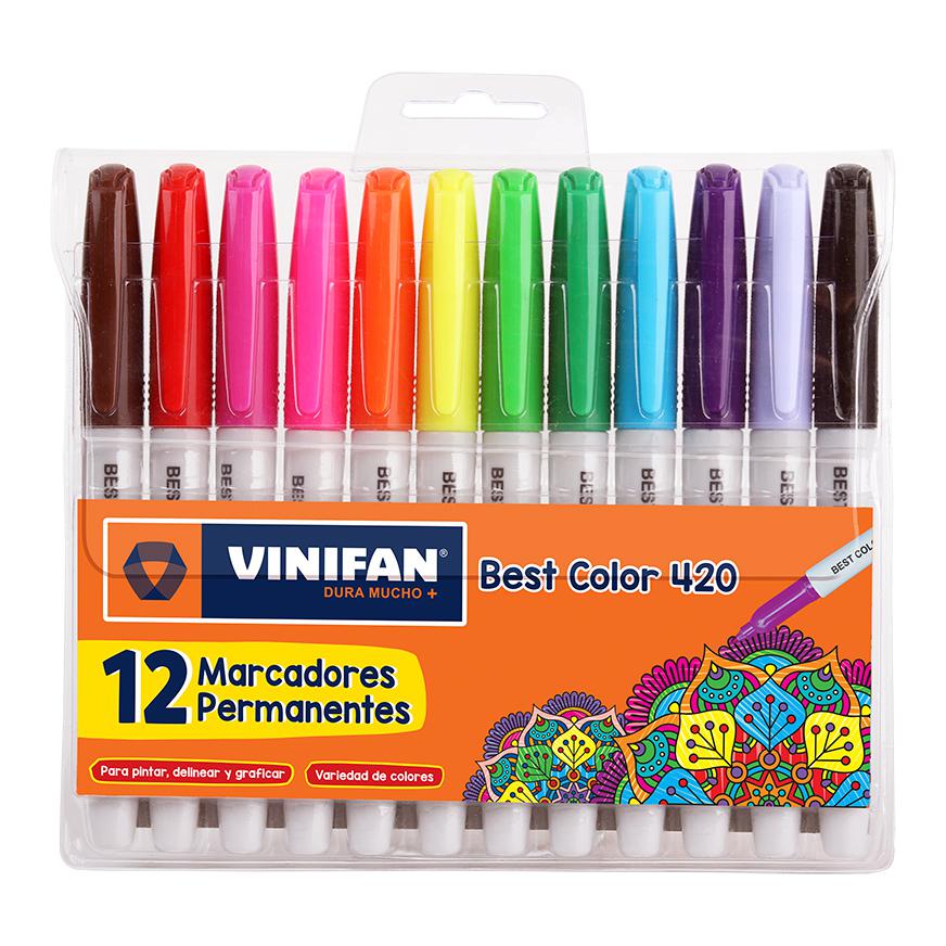 Plum&oacute;n Indeleble Delgado Vinifan Best Color 420 X 12 Und image number null