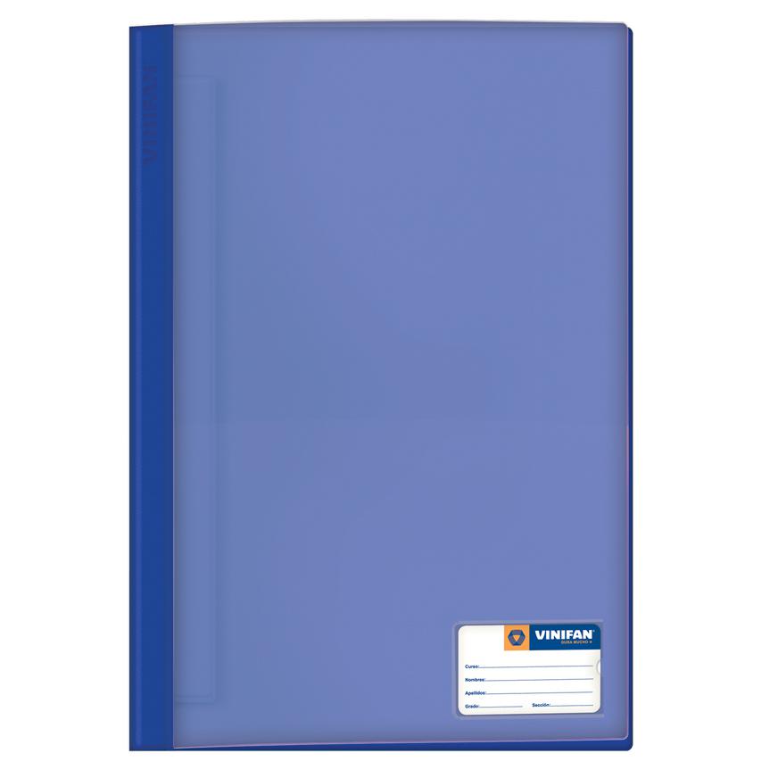 Folder Vinifan A4 Azulino Tapa Transparente Con Fastener image number null