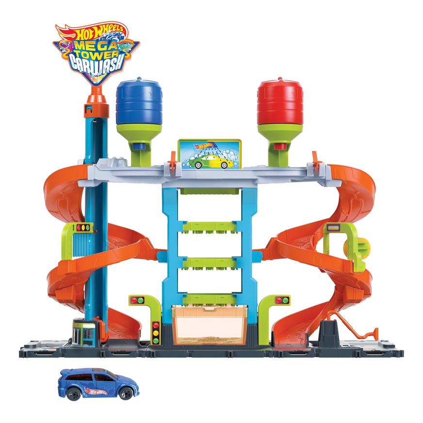 Pista Hot Wheels City Autolavado Mega Torre image number null