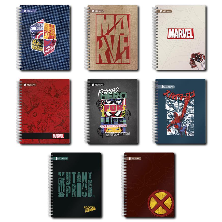 Cuaderno Cuadriculado Anillado Minerva A4 Marvel Icons Tapa Dura Surtido 150 Hojas image number null